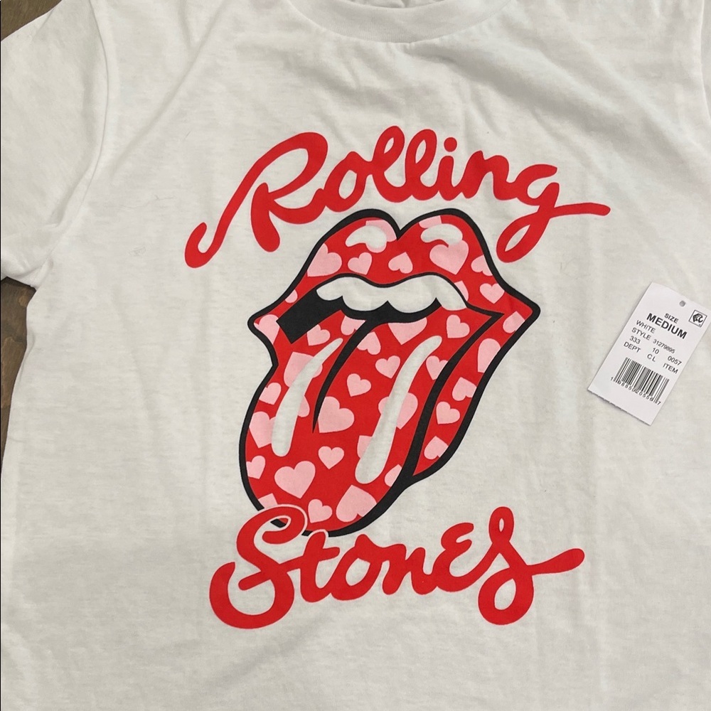 TheRolling Stones Kids White T-Shirt size M - Picture 4 of 6